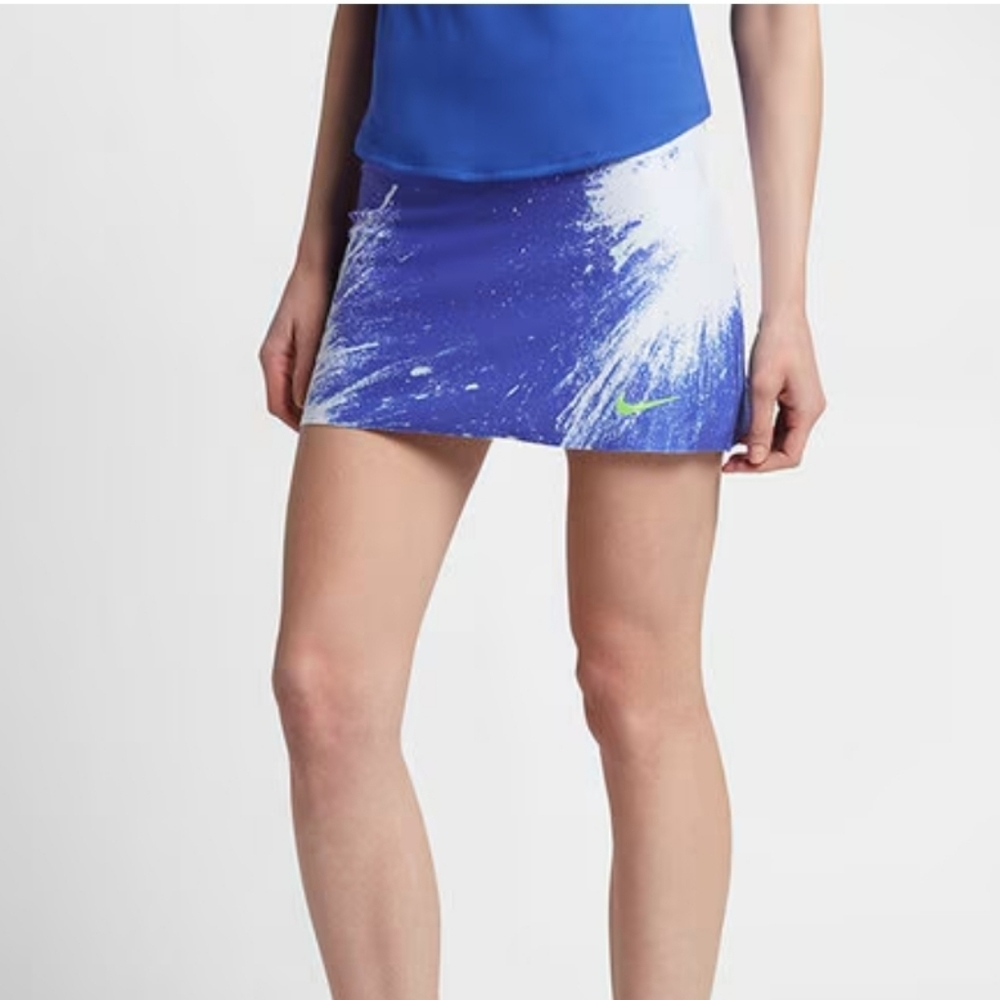 Nike Power Court Spin Skorts Purple/White Splash Print Size S Tennis Pickleball